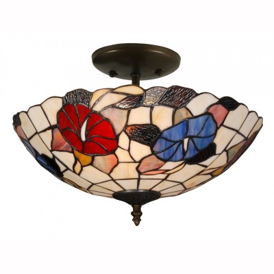 Светильник тиффани Arte lamp A3165PL-2BG Florizel Светильник тиффани Arte lamp A3165PL-2BG FlorizelПотолочные<br>Компания «Светодом» предлагает широкий ассортимент люстр от известных производителей. Представленные в нашем каталоге товары выполнены из современных материалов и обладают отличным качеством. Благодаря широкому ассортименту Вы сможете найти у нас люстру под любой интерьер. Мы предлагаем как классические варианты, так и современные модели, отличающиеся лаконичностью и простотой форм. Стильная люстра Arte lamp A3165PL-2BG станет украшением любого дома. Эта модель от известного производителя не оставит равнодушным ценителей красивых и оригинальных предметов интерьера. Люстра Arte lamp A3165PL-2BG обеспечит равномерное распределение света по всей комнате. При выборе обратите внимание на характеристики, позволяющие приобрести наиболее подходящую модель. Купить понравившуюся люстру по доступной цене Вы можете в интернет-магазине «Светодом». Мы предлагаем доставку не только по Москве и Екатеринбурге, но и по всей России.<br><br>Установка на натяжной потолок: Да<br>S освещ. до, м2: 8<br>Крепление: Планка<br>Тип лампы: накаливания / энергосбережения / LED-светодиодная<br>Тип цоколя: E27<br>Количество ламп: 2<br>Ширина, мм: 400<br>MAX мощность ламп, Вт: 60<br>Диаметр, мм мм: 400<br>Высота, мм: 260