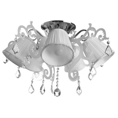 Светильник потолочный Arte lamp A3207PL-5CC PROMESSA Светильник потолочный Arte lamp A3207PL-5CC PROMESSAПотолочные<br>Компания «Светодом» предлагает широкий ассортимент люстр от известных производителей. Представленные в нашем каталоге товары выполнены из современных материалов и обладают отличным качеством. Благодаря широкому ассортименту Вы сможете найти у нас люстру под любой интерьер. Мы предлагаем как классические варианты, так и современные модели, отличающиеся лаконичностью и простотой форм. Стильная люстра Arte lamp A3207PL-5CC станет украшением любого дома. Эта модель от известного производителя не оставит равнодушным ценителей красивых и оригинальных предметов интерьера. Люстра Arte lamp A3207PL-5CC обеспечит равномерное распределение света по всей комнате. При выборе обратите внимание на характеристики, позволяющие приобрести наиболее подходящую модель. Купить понравившуюся люстру по доступной цене Вы можете в интернет-магазине «Светодом».<br><br>Установка на натяжной потолок: Да<br>S освещ. до, м2: 10<br>Крепление: Планка<br>Тип лампы: Накаливания / энергосбережения / светодиодная<br>Тип цоколя: E14<br>Количество ламп: 5<br>MAX мощность ламп, Вт: 40<br>Диаметр, мм мм: 620<br>Размеры: H43xW62xL62<br>Высота, мм: 430<br>Цвет арматуры: серебристый