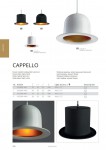 Светильник подвесной в виде шляпы черный с золотом Arte lamp A3236SP-1BK CAPPELLO