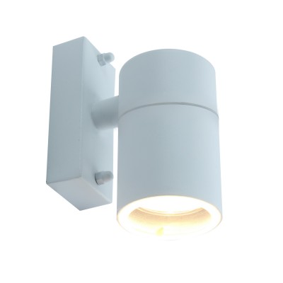 A3302AL-1WH Arte lamp Светильник A3302AL-1WH Arte lamp СветильникНастенные<br><br><br>Тип лампы: галогенная/LED<br>Тип цоколя: GU10<br>Цвет арматуры: БЕЛЫЙ<br>Количество ламп: 1<br>Диаметр, мм мм: 60<br>Размеры: 13*10*6<br>Длина, мм: 110<br>Высота, мм: 130<br>MAX мощность ламп, Вт: 50W<br>Общая мощность, Вт: 50W