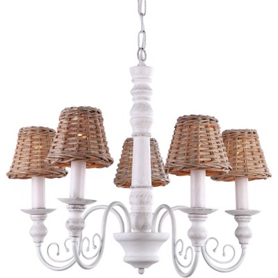 Подвесная люстра Arte lamp A3400LM-5BR Villaggio Подвесная люстра Arte lamp A3400LM-5BR VillaggioПодвесные<br>Компания «Светодом» предлагает широкий ассортимент люстр от известных производителей. Представленные в нашем каталоге товары выполнены из современных материалов и обладают отличным качеством. Благодаря широкому ассортименту Вы сможете найти у нас люстру под любой интерьер. Мы предлагаем как классические варианты, так и современные модели, отличающиеся лаконичностью и простотой форм. Стильная люстра Arte lamp A3400LM-5BR станет украшением любого дома. Эта модель от известного производителя не оставит равнодушным ценителей красивых и оригинальных предметов интерьера. Люстра Arte lamp A3400LM-5BR обеспечит равномерное распределение света по всей комнате. При выборе обратите внимание на характеристики, позволяющие приобрести наиболее подходящую модель. Купить понравившуюся люстру по доступной цене Вы можете в интернет-магазине «Светодом».<br><br>Установка на натяжной потолок: Да<br>S освещ. до, м2: 6<br>Крепление: Крюк<br>Тип лампы: накаливания / энергосбережения / LED-светодиодная<br>Тип цоколя: E14<br>Количество ламп: 5<br>MAX мощность ламп, Вт: 25<br>Диаметр, мм мм: 640<br>Длина цепи/провода, мм: 940<br>Высота, мм: 480<br>Оттенок (цвет): коричневый<br>Цвет арматуры: белый