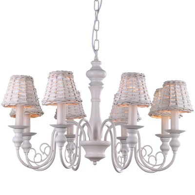 Подвесная люстра Arte lamp A3400LM-8WH Villaggio Подвесная люстра Arte lamp A3400LM-8WH VillaggioПодвесные<br>Компания «Светодом» предлагает широкий ассортимент люстр от известных производителей. Представленные в нашем каталоге товары выполнены из современных материалов и обладают отличным качеством. Благодаря широкому ассортименту Вы сможете найти у нас люстру под любой интерьер. Мы предлагаем как классические варианты, так и современные модели, отличающиеся лаконичностью и простотой форм. Стильная люстра Arte lamp A3400LM-8WH станет украшением любого дома. Эта модель от известного производителя не оставит равнодушным ценителей красивых и оригинальных предметов интерьера. Люстра Arte lamp A3400LM-8WH обеспечит равномерное распределение света по всей комнате. При выборе обратите внимание на характеристики, позволяющие приобрести наиболее подходящую модель. Купить понравившуюся люстру по доступной цене Вы можете в интернет-магазине «Светодом». Мы предлагаем доставку не только по Москве и Екатеринбурге, но и по всей России.<br><br>Установка на натяжной потолок: Да<br>S освещ. до, м2: 10<br>Крепление: Крюк<br>Тип товара: Люстра подвесная<br>Скидка, %: 51<br>Тип лампы: накаливания / энергосбережения / LED-светодиодная<br>Тип цоколя: E14<br>Количество ламп: 8<br>MAX мощность ламп, Вт: 25<br>Диаметр, мм мм: 760<br>Длина цепи/провода, мм: 940<br>Высота, мм: 460<br>Оттенок (цвет): белый<br>Цвет арматуры: белый