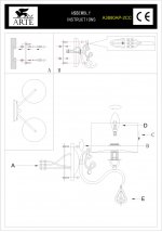 Светильник настенный Arte lamp A3880AP-2CC MANCHESTER