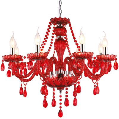 Люстра красная Arte lamp A3964LM-8RD Teatro Люстра красная Arte lamp A3964LM-8RD TeatroПодвесные<br>Компания «Светодом» предлагает широкий ассортимент люстр от известных производителей. Представленные в нашем каталоге товары выполнены из современных материалов и обладают отличным качеством. Благодаря широкому ассортименту Вы сможете найти у нас люстру под любой интерьер. Мы предлагаем как классические варианты, так и современные модели, отличающиеся лаконичностью и простотой форм. Стильная люстра Arte lamp A3964LM-8RD станет украшением любого дома. Эта модель от известного производителя не оставит равнодушным ценителей красивых и оригинальных предметов интерьера. Люстра Arte lamp A3964LM-8RD обеспечит равномерное распределение света по всей комнате. При выборе обратите внимание на характеристики, позволяющие приобрести наиболее подходящую модель. Купить понравившуюся люстру по доступной цене Вы можете в интернет-магазине «Светодом». Мы предлагаем доставку не только по Москве и Екатеринбурге, но и по всей России.<br><br>Установка на натяжной потолок: Да<br>S освещ. до, м2: 32<br>Крепление: Крюк<br>Тип товара: Люстра подвесная<br>Тип лампы: накаливания / энергосбережения / LED-светодиодная<br>Тип цоколя: E14<br>Количество ламп: 8<br>MAX мощность ламп, Вт: 60<br>Диаметр, мм мм: 760<br>Высота, мм: 600 - 1000