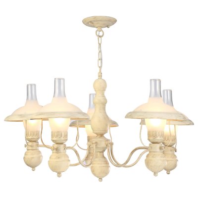Люстра керосинка Arte lamp A4533LM-5WG Capanna Люстра керосинка Arte lamp A4533LM-5WG CapannaПодвесные<br>Компания «Светодом» предлагает широкий ассортимент люстр от известных производителей. Представленные в нашем каталоге товары выполнены из современных материалов и обладают отличным качеством. Благодаря широкому ассортименту Вы сможете найти у нас люстру под любой интерьер. Мы предлагаем как классические варианты, так и современные модели, отличающиеся лаконичностью и простотой форм. Стильная люстра Arte lamp A4533LM-5WG станет украшением любого дома. Эта модель от известного производителя не оставит равнодушным ценителей красивых и оригинальных предметов интерьера. Люстра Arte lamp A4533LM-5WG обеспечит равномерное распределение света по всей комнате. При выборе обратите внимание на характеристики, позволяющие приобрести наиболее подходящую модель. Купить понравившуюся люстру по доступной цене Вы можете в интернет-магазине «Светодом».<br><br>Установка на натяжной потолок: Да<br>S освещ. до, м2: 15<br>Крепление: Планка<br>Тип лампы: накал-я - энергосбер-я<br>Тип цоколя: E27<br>Количество ламп: 5<br>MAX мощность ламп, Вт: 60<br>Диаметр, мм мм: 820<br>Высота, мм: 460<br>Цвет арматуры: бежевый с золотистой патиной
