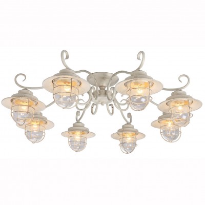 Светильник Arte lamp A4579PL-8WG LANTERNA Светильник Arte lamp A4579PL-8WG LANTERNAПотолочные<br>Компания «Светодом» предлагает широкий ассортимент люстр от известных производителей. Представленные в нашем каталоге товары выполнены из современных материалов и обладают отличным качеством. Благодаря широкому ассортименту Вы сможете найти у нас люстру под любой интерьер. Мы предлагаем как классические варианты, так и современные модели, отличающиеся лаконичностью и простотой форм. <br>Стильная люстра Arte lamp A4579PL-8WG станет украшением любого дома. Эта модель от известного производителя не оставит равнодушным ценителей красивых и оригинальных предметов интерьера. Люстра Arte lamp A4579PL-8WG обеспечит равномерное распределение света по всей комнате. При выборе обратите внимание на характеристики, позволяющие приобрести наиболее подходящую модель. <br>Купить понравившуюся люстру по доступной цене Вы можете в интернет-магазине «Светодом».<br><br>Установка на натяжной потолок: Да<br>S освещ. до, м2: 24<br>Крепление: Планка<br>Тип лампы: Накаливания / энергосбережения / светодиодная<br>Тип цоколя: E27<br>Цвет арматуры: белый с золотистой патиной<br>Количество ламп: 8<br>Диаметр, мм мм: 920<br>Размеры: H29xW92xL92<br>Высота, мм: 290<br>MAX мощность ламп, Вт: 60