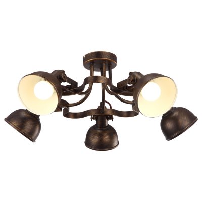 Светильник Arte lamp A5216PL-5BR Martin Светильник Arte lamp A5216PL-5BR MartinПотолочные<br>Компания «Светодом» предлагает широкий ассортимент люстр от известных производителей. Представленные в нашем каталоге товары выполнены из современных материалов и обладают отличным качеством. Благодаря широкому ассортименту Вы сможете найти у нас люстру под любой интерьер. Мы предлагаем как классические варианты, так и современные модели, отличающиеся лаконичностью и простотой форм. Стильная люстра Arte lamp A5216PL-5BR станет украшением любого дома. Эта модель от известного производителя не оставит равнодушным ценителей красивых и оригинальных предметов интерьера. Люстра Arte lamp A5216PL-5BR обеспечит равномерное распределение света по всей комнате. При выборе обратите внимание на характеристики, позволяющие приобрести наиболее подходящую модель. Купить понравившуюся люстру по доступной цене Вы можете в интернет-магазине «Светодом». Мы предлагаем доставку не только по Москве и Екатеринбурге, но и по всей России.<br><br>Установка на натяжной потолок: Да<br>S освещ. до, м2: 10<br>Крепление: Планка<br>Тип лампы: накал-я - энергосбер-я<br>Тип цоколя: E14<br>Количество ламп: 5<br>MAX мощность ламп, Вт: 40<br>Диаметр, мм мм: 600<br>Высота, мм: 250<br>Цвет арматуры: коричневый