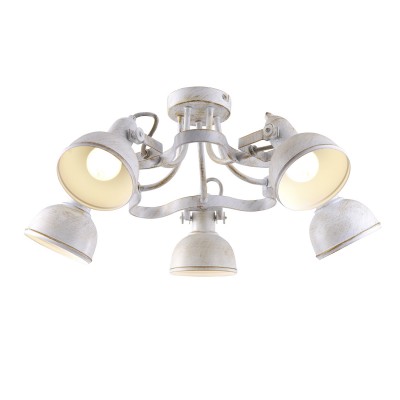 Светильник Arte lamp A5216PL-5WG Martin Светильник Arte lamp A5216PL-5WG MartinПотолочные<br>Компания «Светодом» предлагает широкий ассортимент люстр от известных производителей. Представленные в нашем каталоге товары выполнены из современных материалов и обладают отличным качеством. Благодаря широкому ассортименту Вы сможете найти у нас люстру под любой интерьер. Мы предлагаем как классические варианты, так и современные модели, отличающиеся лаконичностью и простотой форм. Стильная люстра Arte lamp A5216PL-5WG станет украшением любого дома. Эта модель от известного производителя не оставит равнодушным ценителей красивых и оригинальных предметов интерьера. Люстра Arte lamp A5216PL-5WG обеспечит равномерное распределение света по всей комнате. При выборе обратите внимание на характеристики, позволяющие приобрести наиболее подходящую модель. Купить понравившуюся люстру по доступной цене Вы можете в интернет-магазине «Светодом». Мы предлагаем доставку не только по Москве и Екатеринбурге, но и по всей России.<br><br>Установка на натяжной потолок: Да<br>S освещ. до, м2: 10<br>Крепление: Планка<br>Тип товара: Люстра<br>Тип лампы: накаливания / энергосбережения / LED-светодиодная<br>Тип цоколя: E14<br>Количество ламп: 5<br>MAX мощность ламп, Вт: 40<br>Диаметр, мм мм: 600<br>Высота, мм: 250<br>Цвет арматуры: белый