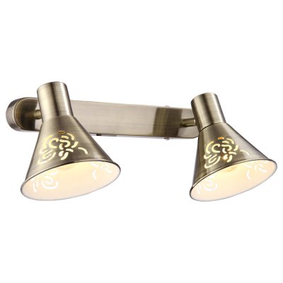Светильник Arte lamp A5218AP-2AB Cono Светильник Arte lamp A5218AP-2AB ConoДвойные<br>Светильники-споты – это оригинальные изделия с современным дизайном. Они позволяют не ограничивать свою фантазию при выборе освещения для интерьера. Такие модели обеспечивают достаточно качественный свет. Благодаря компактным размерам Вы можете использовать несколько спотов для одного помещения. <br>Интернет-магазин «Светодом» предлагает необычный светильник-спот ARTE Lamp A5218AP-2AB по привлекательной цене. Эта модель станет отличным дополнением к люстре, выполненной в том же стиле. Перед оформлением заказа изучите характеристики изделия. <br>Купить светильник-спот ARTE Lamp A5218AP-2AB в нашем онлайн-магазине Вы можете либо с помощью формы на сайте, либо по указанным выше телефонам. Обратите внимание, что мы предлагаем доставку не только по Москве и Екатеринбургу, но и всем остальным российским городам.<br><br>Тип лампы: накал-я - энергосбер-я<br>Тип цоколя: E14<br>Количество ламп: 2<br>Ширина, мм: 170<br>MAX мощность ламп, Вт: 40<br>Длина, мм: 310<br>Высота, мм: 150<br>Цвет арматуры: бронзовый