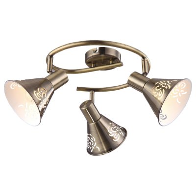 Светильник Arte lamp A5218PL-3AB Cono Светильник Arte lamp A5218PL-3AB ConoТройные<br>Светильники-споты – это оригинальные изделия с современным дизайном. Они позволяют не ограничивать свою фантазию при выборе освещения для интерьера. Такие модели обеспечивают достаточно качественный свет. Благодаря компактным размерам Вы можете использовать несколько спотов для одного помещения. Интернет-магазин «Светодом» предлагает необычный светильник-спот ARTE Lamp A5218PL-3AB по привлекательной цене. Эта модель станет отличным дополнением к люстре, выполненной в том же стиле. Перед оформлением заказа изучите характеристики изделия. Купить светильник-спот ARTE Lamp A5218PL-3AB в нашем онлайн-магазине Вы можете либо с помощью формы на сайте, либо по указанным выше телефонам. Обратите внимание, что у нас склады не только в Москве и Екатеринбурге, но и других городах России.<br><br>Тип лампы: накал-я - энергосбер-я<br>Тип цоколя: E14<br>Цвет арматуры: бронзовый<br>Количество ламп: 3<br>Диаметр, мм мм: 840<br>Высота, мм: 220<br>MAX мощность ламп, Вт: 40