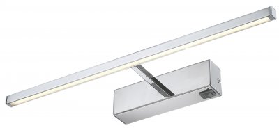 Светильник настенный бра Arte lamp A5308AP-1CC PICTURE LIGHTS LED Светильник настенный бра Arte lamp A5308AP-1CC PICTURE LIGHTS LEDДля картин/зеркал<br><br><br>Тип лампы: LED<br>Цвет арматуры: серебристый<br>Количество ламп: 1<br>Размеры: H8xW13xL45,2<br>MAX мощность ламп, Вт: 8