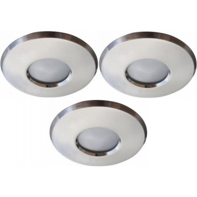 Светильник встраиваемый Arte lamp A5440PL-3SS Aqua Светильник встраиваемый Arte lamp A5440PL-3SS AquaВ ванную<br>Встраиваемые светильники – популярное осветительное оборудование, которое можно использовать в качестве основного источника или в дополнение к люстре. Они позволяют создать нужную атмосферу атмосферу и привнести в интерьер уют и комфорт. Интернет-магазин «Светодом» предлагает стильный встраиваемый светильник ARTE Lamp A5440PL-3SS. Данная модель достаточно универсальна, поэтому подойдет практически под любой интерьер. Перед покупкой не забудьте ознакомиться с техническими параметрами, чтобы узнать тип цоколя, площадь освещения и другие важные характеристики. Приобрести встраиваемый светильник ARTE Lamp A5440PL-3SS в нашем онлайн-магазине Вы можете либо с помощью «Корзины», либо по контактным номерам. Мы развозим заказы по Москве, Екатеринбургу и остальным российским городам.<br><br>S освещ. до, м2: 10<br>Тип лампы: галогенная<br>Тип цоколя: GU10<br>Цвет арматуры: серебристый<br>Количество ламп: 3<br>Ширина, мм: 82<br>Диаметр, мм мм: 82<br>Диаметр врезного отверстия, мм: 77<br>Высота, мм: 130<br>MAX мощность ламп, Вт: 50