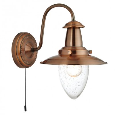 Бра Arte lamp A5518AP-1RB Fisherman Бра Arte lamp A5518AP-1RB FishermanМорской стиль<br><br><br>S освещ. до, м2: 3<br>Тип лампы: накаливания / энергосбережения / LED-светодиодная<br>Тип цоколя: E27<br>Количество ламп: 1<br>Ширина, мм: 180<br>MAX мощность ламп, Вт: 60<br>Длина, мм: 260<br>Высота, мм: 260<br>Оттенок (цвет): Прозрачный<br>Цвет арматуры: бронзовый