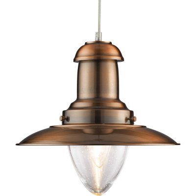 Подвесной светильник Arte lamp A5530SP-1RB Fisherman Подвесной светильник Arte lamp A5530SP-1RB FishermanПодвесные<br>Компани «Светодом» предлагает широкий ассортимент лстр от известных производителей. Представленные в нашем каталоге товары выполнены из современных материалов и обладат отличным качеством. Благодар широкому ассортименту Вы сможете найти у нас лстру под лбой интерьер. Мы предлагаем как классические варианты, так и современные модели, отличащиес лаконичность и простотой форм. Стильна лстра Arte lamp A5530SP-1RB станет украшением лбого дома. Эта модель от известного производител не оставит равнодушным ценителей красивых и оригинальных предметов интерьера. Лстра Arte lamp A5530SP-1RB обеспечит равномерное распределение света по всей комнате. При выборе обратите внимание на характеристики, позволщие приобрести наиболее подходщу модель. Купить понравившус лстру по доступной цене Вы можете в интернет-магазине «Светодом».<br><br>Установка на натжной потолок: Да<br>S освещ. до, м2: 5<br>Крепление: Планка<br>Тип лампы: накаливани / нергосбережени / LED-светодиодна<br>Тип цокол: E27<br>Количество ламп: 1<br>MAX мощность ламп, Вт: 100<br>Диаметр, мм мм: 320<br>Длина цепи/провода, мм: 890<br>Высота, мм: 310<br>Оттенок (цвет): Прозрачный<br>Цвет арматуры: бронзовый