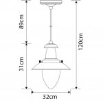 Подвесной светильник Arte lamp A5530SP-1RB Fisherman