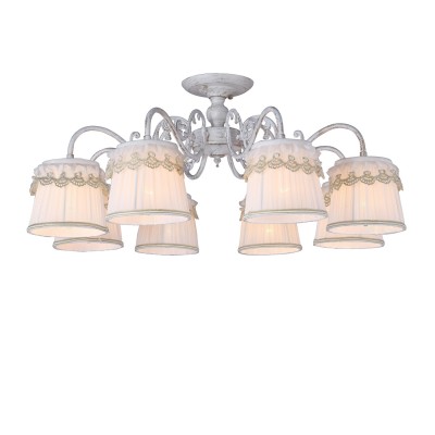 A5709PL-8WG Arte lamp Светильник A5709PL-8WG Arte lamp СветильникПотолочные<br><br><br>Установка на натяжной потолок: Да<br>S освещ. до, м2: 16<br>Крепление: Планка<br>Тип лампы: Накаливания / энергосбережения / светодиодная<br>Тип цоколя: E14<br>Цвет арматуры: белый-ЗОЛОТОЙ<br>Количество ламп: 8<br>Диаметр, мм мм: 740<br>Размеры: D740H300<br>Длина, мм: 740<br>Высота, мм: 300<br>MAX мощность ламп, Вт: 40W<br>Общая мощность, Вт: 40W