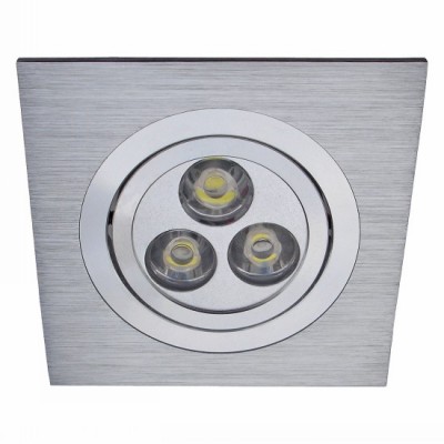 Светильник встраиваемый Arte lamp A5902PL-1SS Technika Светильник встраиваемый Arte lamp A5902PL-1SS TechnikaКвадратные LED<br>Встраиваемые светильники – популярное осветительное оборудование, которое можно использовать в качестве основного источника или в дополнение к люстре. Они позволяют создать нужную атмосферу атмосферу и привнести в интерьер уют и комфорт. <br> Интернет-магазин «Светодом» предлагает стильный встраиваемый светильник ARTE Lamp A5902PL-1SS. Данная модель достаточно универсальна, поэтому подойдет практически под любой интерьер. Перед покупкой не забудьте ознакомиться с техническими параметрами, чтобы узнать тип цоколя, площадь освещения и другие важные характеристики. <br> Приобрести встраиваемый светильник ARTE Lamp A5902PL-1SS в нашем онлайн-магазине Вы можете либо с помощью «Корзины», либо по контактным номерам.<br><br>S освещ. до, м2: 2<br>Тип лампы: LED-светодиодная<br>Тип цоколя: LED<br>Количество ламп: 1<br>Ширина, мм: 92<br>MAX мощность ламп, Вт: 3<br>Диаметр, мм мм: 92<br>Диаметр врезного отверстия, мм: 76<br>Высота, мм: 65<br>Цвет арматуры: серебристый/алюминий