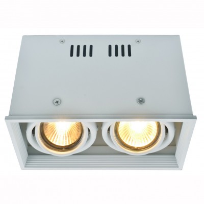 Светильник потолочный Arte lamp A5942PL-2WH CARDANI Светильник потолочный Arte lamp A5942PL-2WH CARDANIКарданные<br><br><br>Тип цоколя: GU10<br>Количество ламп: 2<br>MAX мощность ламп, Вт: 50<br>Размеры: H12xW10xL18,4<br>Цвет арматуры: белый