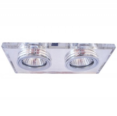 Светильник встраиваемый Arte lamp A5956PL-2CC Cool Ice Светильник встраиваемый Arte lamp A5956PL-2CC Cool IceКвадратные<br>Встраиваемые светильники – популярное осветительное оборудование, которое можно использовать в качестве основного источника или в дополнение к люстре. Они позволяют создать нужную атмосферу атмосферу и привнести в интерьер уют и комфорт. Интернет-магазин «Светодом» предлагает стильный встраиваемый светильник ARTE Lamp A5956PL-2CC. Данная модель достаточно универсальна, поэтому подойдет практически под любой интерьер. Перед покупкой не забудьте ознакомиться с техническими параметрами, чтобы узнать тип цоколя, площадь освещения и другие важные характеристики. Приобрести встраиваемый светильник ARTE Lamp A5956PL-2CC в нашем онлайн-магазине Вы можете либо с помощью «Корзины», либо по контактным номерам. Мы доставляем заказы по Москве, Екатеринбургу и остальным российским городам.<br><br>S освещ. до, м2: 7<br>Тип лампы: галогенная<br>Тип цоколя: GU10<br>Количество ламп: 2<br>Ширина, мм: 170<br>MAX мощность ламп, Вт: 50<br>Диаметр, мм мм: 90<br>Размеры: H3,2xW9xL9<br>Диаметр врезного отверстия, мм: 155*68<br>Длина, мм: 170<br>Высота, мм: 110<br>Цвет арматуры: серебристый