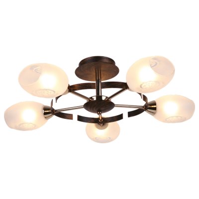 Люстра Arte lamp A6094PL-5BA Camilla Люстра Arte lamp A6094PL-5BA CamillaПотолочные<br>Отличную модель светильника Arte lamp A6094PL-5BA из серии CAMILA производства Италии возможно купить оптом и в розницу на официальном сайте интернет-магазина Светодом.<br><br>Установка на натяжной потолок: Ограничено<br>S освещ. до, м2: 20<br>Крепление: Планка<br>Тип лампы: накаливания / энергосбережения / LED-светодиодная<br>Тип цоколя: E14<br>Цвет арматуры: античный черный<br>Количество ламп: 5<br>Диаметр, мм мм: 650<br>Высота, мм: 190<br>MAX мощность ламп, Вт: 60