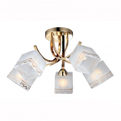 Светильник Arte lamp A6119PL-5GO MODELLO Светильник Arte lamp A6119PL-5GO MODELLOПотолочные<br><br><br>Установка на натяжной потолок: Да<br>S освещ. до, м2: 15<br>Крепление: Планка<br>Тип цоколя: E27<br>Количество ламп: 5<br>MAX мощность ламп, Вт: 60<br>Диаметр, мм мм: 600<br>Размеры: H27xW60xL60<br>Высота, мм: 270<br>Цвет арматуры: Золотой