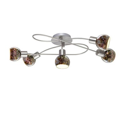 A6125PL-5SS Arte lamp Светильник A6125PL-5SS Arte lamp СветильникПотолочные<br><br><br>Установка на натяжной потолок: Да<br>S освещ. до, м2: 10<br>Тип цоколя: E14<br>Количество ламп: 5<br>MAX мощность ламп, Вт: 40W<br>Диаметр, мм мм: 360<br>Длина, мм: 750<br>Высота, мм: 230<br>Цвет арматуры: Серебристый матовый<br>Общая мощность, Вт: 40W