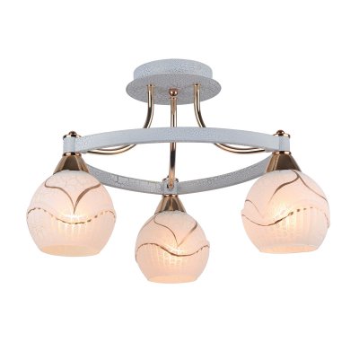 Люстра Arte lamp A6173PL-3WG Daniella Люстра Arte lamp A6173PL-3WG DaniellaПотолочные<br>Отличную модель светильника Arte lamp A6173PL-3WG из серии DANIELLA производства Италии возможно купить оптом и в розницу на официальном сайте интернет-магазина Светодом.<br><br>Установка на натяжной потолок: Да<br>S освещ. до, м2: 12<br>Крепление: Планка<br>Тип лампы: накаливания / энергосбережения / LED-светодиодная<br>Тип цоколя: E14<br>Количество ламп: 3<br>MAX мощность ламп, Вт: 60<br>Диаметр, мм мм: 460<br>Высота, мм: 300