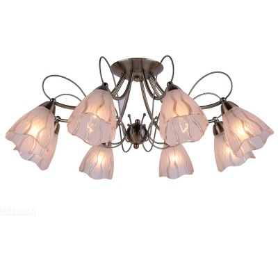Люстра Arte lamp A6189PL-8AB Monica Люстра Arte lamp A6189PL-8AB MonicaПотолочные<br>Отличную модель светильника Arte lamp A6189PL-8AB из серии MONICA производства Италии возможно купить оптом и в розницу на официальном сайте интернет-магазина Светодом.<br><br>Установка на натяжной потолок: Ограничено<br>S освещ. до, м2: 32<br>Крепление: Планка<br>Тип товара: Люстра потолочная<br>Скидка, %: 11<br>Тип лампы: накаливания / энергосбережения / LED-светодиодная<br>Тип цоколя: E14<br>Количество ламп: 8<br>MAX мощность ламп, Вт: 60<br>Диаметр, мм мм: 72<br>Высота, мм: 28