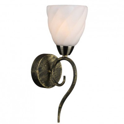 Светильник Arte lamp A6253AP-1BA Swirls Светильник Arte lamp A6253AP-1BA SwirlsКованые<br><br><br>Тип лампы: Накаливания / энергосбережения / светодиодная<br>Тип цоколя: E14<br>Количество ламп: 1<br>MAX мощность ламп, Вт: 40<br>Размеры: H33xW14xL12<br>Цвет арматуры: черный