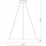Светильник подвесной Arte lamp A6280SP-1WH CORONA