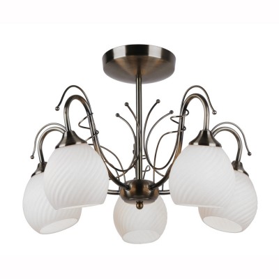 Светильник потолочный Arte lamp A6285PL-5AB GIRO Светильник потолочный Arte lamp A6285PL-5AB GIROПотолочные<br>Компания «Светодом» предлагает широкий ассортимент люстр от известных производителей. Представленные в нашем каталоге товары выполнены из современных материалов и обладают отличным качеством. Благодаря широкому ассортименту Вы сможете найти у нас люстру под любой интерьер. Мы предлагаем как классические варианты, так и современные модели, отличающиеся лаконичностью и простотой форм. Стильная люстра Arte lamp A6285PL-5AB станет украшением любого дома. Эта модель от известного производителя не оставит равнодушным ценителей красивых и оригинальных предметов интерьера. Люстра Arte lamp A6285PL-5AB обеспечит равномерное распределение света по всей комнате. При выборе обратите внимание на характеристики, позволяющие приобрести наиболее подходящую модель. Купить понравившуюся люстру по доступной цене Вы можете в интернет-магазине «Светодом».<br><br>S освещ. до, м2: 10<br>Тип цоколя: E14<br>Количество ламп: 5<br>MAX мощность ламп, Вт: 40<br>Размеры: H36xW51xL51<br>Цвет арматуры: античный бронзовый