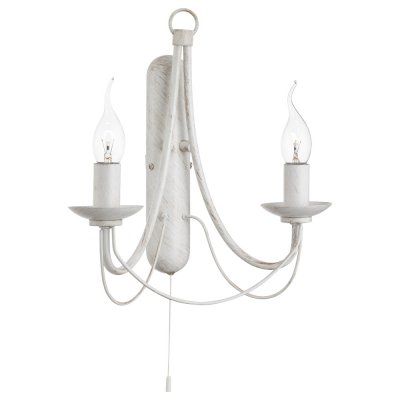 Светильник Arte lamp A6300AP-2WG Maypole Светильник Arte lamp A6300AP-2WG MaypoleКлассика<br><br><br>Тип лампы: накаливания / энергосбережения / LED-светодиодная<br>Тип цоколя: E14<br>Количество ламп: 2<br>Ширина, мм: 310<br>MAX мощность ламп, Вт: 60<br>Длина, мм: 140<br>Высота, мм: 310<br>Цвет арматуры: белый