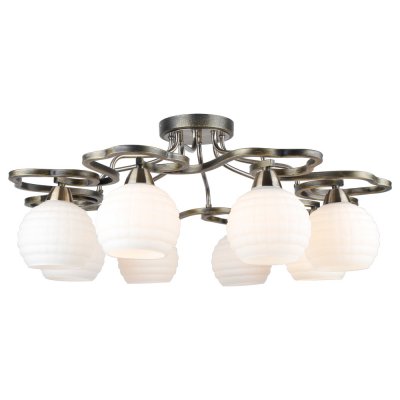 Светильник Arte lamp A6379PL-8GA Lana Светильник Arte lamp A6379PL-8GA LanaПотолочные<br>Компания «Светодом» предлагает широкий ассортимент люстр от известных производителей. Представленные в нашем каталоге товары выполнены из современных материалов и обладают отличным качеством. Благодаря широкому ассортименту Вы сможете найти у нас люстру под любой интерьер. Мы предлагаем как классические варианты, так и современные модели, отличающиеся лаконичностью и простотой форм. Стильная люстра Arte lamp A6379PL-8GA станет украшением любого дома. Эта модель от известного производителя не оставит равнодушным ценителей красивых и оригинальных предметов интерьера. Люстра Arte lamp A6379PL-8GA обеспечит равномерное распределение света по всей комнате. При выборе обратите внимание на характеристики, позволяющие приобрести наиболее подходящую модель. Купить понравившуюся люстру по доступной цене Вы можете в интернет-магазине «Светодом».<br><br>Установка на натяжной потолок: Да<br>S освещ. до, м2: 16<br>Крепление: Планка<br>Тип лампы: Накаливания / энергосбережения / светодиодная<br>Тип цоколя: E14<br>Количество ламп: 8<br>MAX мощность ламп, Вт: 40<br>Диаметр, мм мм: 740<br>Высота, мм: 290<br>Цвет арматуры: черный