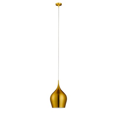 Светильник Arte lamp A6426SP-1GO Vibrant Светильник Arte lamp A6426SP-1GO VibrantОдиночные<br>Подвесной светильник – это универсальный вариант, подходящий для любой комнаты. Сегодня производители предлагают огромный выбор таких моделей по самым разным ценам. В каталоге интернет-магазина «Светодом» мы собрали большое количество интересных и оригинальных светильников по выгодной стоимости. Вы можете приобрести их в Москве, Екатеринбурге и любом другом городе России. Подвесной светильник ARTELamp A6426SP-1GO сразу же привлечет внимание Ваших гостей благодаря стильному исполнению. Благородный дизайн позволит использовать эту модель практически в любом интерьере. Она обеспечит достаточно света и при этом легко монтируется. Чтобы купить подвесной светильник ARTELamp A6426SP-1GO, воспользуйтесь формой на нашем сайте или позвоните менеджерам интернет-магазина.<br><br>Тип лампы: накаливания / энергосбережения / LED-светодиодная<br>Тип цоколя: E14<br>Количество ламп: 1<br>MAX мощность ламп, Вт: 60<br>Диаметр, мм мм: 260<br>Высота, мм: 440<br>Цвет арматуры: золотой