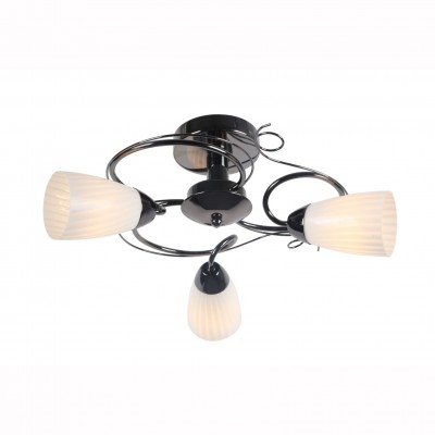 Светильник потолочный Arte lamp A6545PL-3BC ALESSIA Светильник потолочный Arte lamp A6545PL-3BC ALESSIAПотолочные<br>Компания «Светодом» предлагает широкий ассортимент люстр от известных производителей. Представленные в нашем каталоге товары выполнены из современных материалов и обладают отличным качеством. Благодаря широкому ассортименту Вы сможете найти у нас люстру под любой интерьер. Мы предлагаем как классические варианты, так и современные модели, отличающиеся лаконичностью и простотой форм. Стильная люстра Arte lamp A6545PL-3BC станет украшением любого дома. Эта модель от известного производителя не оставит равнодушным ценителей красивых и оригинальных предметов интерьера. Люстра Arte lamp A6545PL-3BC обеспечит равномерное распределение света по всей комнате. При выборе обратите внимание на характеристики, позволяющие приобрести наиболее подходящую модель. Купить понравившуюся люстру по доступной цене Вы можете в интернет-магазине «Светодом».<br><br>Установка на натяжной потолок: Да<br>S освещ. до, м2: 6<br>Тип лампы: Накаливания / энергосбережения / светодиодная<br>Тип цоколя: E14<br>Количество ламп: 3<br>MAX мощность ламп, Вт: 40<br>Диаметр, мм мм: 500<br>Размеры: H25xW50xL50<br>Высота, мм: 250<br>Цвет арматуры: черный