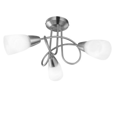 Светильник Arte lamp A6713PL-3SS MUTTI Светильник Arte lamp A6713PL-3SS MUTTIПотолочные<br><br><br>S освещ. до, м2: 6<br>Тип лампы: Накаливания / энергосбережения / светодиодная<br>Тип цоколя: E14<br>Количество ламп: 3<br>MAX мощность ламп, Вт: 40<br>Размеры: H28xW40xL40<br>Цвет арматуры: серебристый
