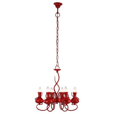 Светильник Arte lamp A6819LM-6RD Vaso Светильник Arte lamp A6819LM-6RD VasoПодвесные<br>Компания «Светодом» предлагает широкий ассортимент люстр от известных производителей. Представленные в нашем каталоге товары выполнены из современных материалов и обладают отличным качеством. Благодаря широкому ассортименту Вы сможете найти у нас люстру под любой интерьер. Мы предлагаем как классические варианты, так и современные модели, отличающиеся лаконичностью и простотой форм. Стильная люстра Arte lamp A6819LM-6RD станет украшением любого дома. Эта модель от известного производителя не оставит равнодушным ценителей красивых и оригинальных предметов интерьера. Люстра Arte lamp A6819LM-6RD обеспечит равномерное распределение света по всей комнате. При выборе обратите внимание на характеристики, позволяющие приобрести наиболее подходящую модель. Купить понравившуюся люстру по доступной цене Вы можете в интернет-магазине «Светодом». Мы предлагаем доставку не только по Москве и Екатеринбурге, но и по всей России.<br><br>Установка на натяжной потолок: Да<br>S освещ. до, м2: 12<br>Крепление: Крюк<br>Тип лампы: накал-я - энергосбер-я<br>Тип цоколя: E14<br>Количество ламп: 6<br>MAX мощность ламп, Вт: 40<br>Диаметр, мм мм: 550<br>Высота, мм: 570<br>Цвет арматуры: красный