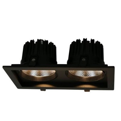 A7018PL-2BK Arte lamp Светильник A7018PL-2BK Arte lamp СветильникДаунлайты<br><br><br>Цветовая t, К: 3000K<br>Тип цоколя: LED<br>Цвет арматуры: ЧЕРНЫЙ<br>Количество ламп: 2<br>Диаметр, мм мм: 145<br>Размеры: 265*145*100<br>Диаметр врезного отверстия, мм: 11,5x23,5<br>Длина, мм: 265<br>Высота, мм: 100<br>MAX мощность ламп, Вт: 18W<br>Общая мощность, Вт: 18W