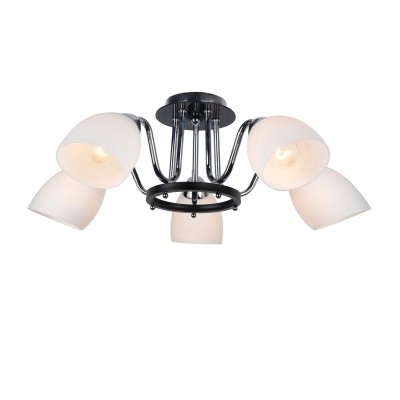 Светильник Arte lamp A7144PL-5BK FIORENTINO Светильник Arte lamp A7144PL-5BK FIORENTINOПотолочные<br>Компания «Светодом» предлагает широкий ассортимент люстр от известных производителей. Представленные в нашем каталоге товары выполнены из современных материалов и обладают отличным качеством. Благодаря широкому ассортименту Вы сможете найти у нас люстру под любой интерьер. Мы предлагаем как классические варианты, так и современные модели, отличающиеся лаконичностью и простотой форм. Стильная люстра Arte lamp A7144PL-5BK станет украшением любого дома. Эта модель от известного производителя не оставит равнодушным ценителей красивых и оригинальных предметов интерьера. Люстра Arte lamp A7144PL-5BK обеспечит равномерное распределение света по всей комнате. При выборе обратите внимание на характеристики, позволяющие приобрести наиболее подходящую модель. Купить понравившуюся люстру по доступной цене Вы можете в интернет-магазине «Светодом».<br><br>Установка на натяжной потолок: Да<br>S освещ. до, м2: 10<br>Крепление: Планка<br>Тип лампы: накал-я - энергосбер-я<br>Тип цоколя: E14<br>Количество ламп: 5<br>MAX мощность ламп, Вт: 40<br>Диаметр, мм мм: 610<br>Высота, мм: 220<br>Цвет арматуры: черный