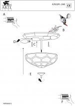 Люстра Arte Lamp A7833PL-2AB Vitrage