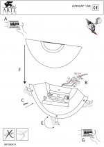 Светильник бра Arte Lamp A7895AP-1AB Pub