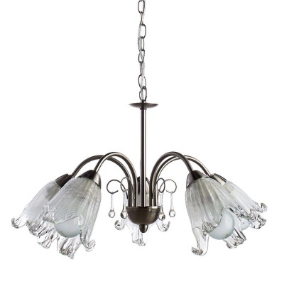 Светильник подвесной Arte lamp A7957LM-5SS SUSSURRO Светильник подвесной Arte lamp A7957LM-5SS SUSSURROПодвесные<br>Компания «Светодом» предлагает широкий ассортимент люстр от известных производителей. Представленные в нашем каталоге товары выполнены из современных материалов и обладают отличным качеством. Благодаря широкому ассортименту Вы сможете найти у нас люстру под любой интерьер. Мы предлагаем как классические варианты, так и современные модели, отличающиеся лаконичностью и простотой форм. Стильная люстра Arte lamp A7957LM-5SS станет украшением любого дома. Эта модель от известного производителя не оставит равнодушным ценителей красивых и оригинальных предметов интерьера. Люстра Arte lamp A7957LM-5SS обеспечит равномерное распределение света по всей комнате. При выборе обратите внимание на характеристики, позволяющие приобрести наиболее подходящую модель. Купить понравившуюся люстру по доступной цене Вы можете в интернет-магазине «Светодом». Мы предлагаем доставку не только по Москве и Екатеринбурге, но и по всей России.<br><br>Установка на натяжной потолок: Да<br>S освещ. до, м2: 10<br>Крепление: Крюк<br>Тип лампы: Накаливания / энергосбережения / светодиодная<br>Тип цоколя: E27<br>Количество ламп: 5<br>MAX мощность ламп, Вт: 40<br>Размеры: H33xW53xL53+шн/цп50<br>Цвет арматуры: серебристый