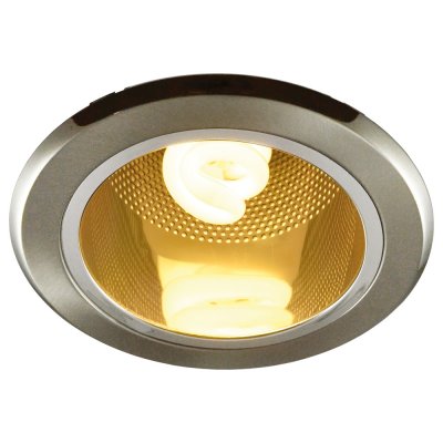 Светильник Arte lamp A8044PL-1SS Downlights Светильник Arte lamp A8044PL-1SS DownlightsДаунлайты<br><br><br>S освещ. до, м2: 4<br>Тип лампы: только энергосберегающая или LED<br>Тип цоколя: E27<br>Количество ламп: 1<br>Ширина, мм: 150<br>Диаметр, мм мм: 150<br>Диаметр врезного отверстия, мм: 115<br>Высота, мм: 165<br>MAX мощность ламп, Вт: 13
