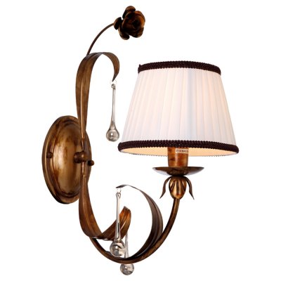Светильник настенный Arte lamp A8100AP-1GA Borgia Светильник настенный Arte lamp A8100AP-1GA BorgiaРустика<br><br><br>S освещ. до, м2: 3<br>Крепление: пластина<br>Тип лампы: накаливания / энергосбережения / LED-светодиодная<br>Тип цоколя: E14<br>Количество ламп: 1<br>Ширина, мм: 390<br>MAX мощность ламп, Вт: 40<br>Диаметр, мм мм: 200<br>Длина, мм: 200<br>Высота, мм: 450<br>Цвет арматуры: коричневый