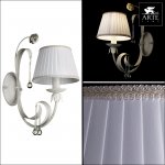 Светильник настенный Arte lamp A8100AP-1WG BORGIA