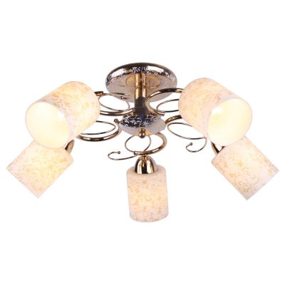 Люстра Arte lamp A8164PL-5GO Ornella Люстра Arte lamp A8164PL-5GO OrnellaПотолочные<br>Отличную модель светильника Arte lamp A8164PL-5GO из серии ORNELLA производства Италии возможно купить оптом и в розницу на официальном сайте интернет-магазина Светодом.<br><br>Установка на натяжной потолок: Ограничено<br>S освещ. до, м2: 20<br>Крепление: Планка<br>Тип лампы: накаливания / энергосбережения / LED-светодиодная<br>Тип цоколя: E27<br>Количество ламп: 5<br>MAX мощность ламп, Вт: 60<br>Диаметр, мм мм: 60<br>Высота, мм: 23
