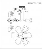 Люстра Arte lamp A8182PL-3WG Romola