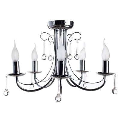 Светильник потолочный Arte lamp A8548PL-5CC SPERANZA Светильник потолочный Arte lamp A8548PL-5CC SPERANZAПотолочные<br>Компания «Светодом» предлагает широкий ассортимент люстр от известных производителей. Представленные в нашем каталоге товары выполнены из современных материалов и обладают отличным качеством. Благодаря широкому ассортименту Вы сможете найти у нас люстру под любой интерьер. Мы предлагаем как классические варианты, так и современные модели, отличающиеся лаконичностью и простотой форм. Стильная люстра Arte lamp A8548PL-5CC станет украшением любого дома. Эта модель от известного производителя не оставит равнодушным ценителей красивых и оригинальных предметов интерьера. Люстра Arte lamp A8548PL-5CC обеспечит равномерное распределение света по всей комнате. При выборе обратите внимание на характеристики, позволяющие приобрести наиболее подходящую модель. Купить понравившуюся люстру по доступной цене Вы можете в интернет-магазине «Светодом». Мы предлагаем доставку не только по Москве и Екатеринбурге, но и по всей России.<br><br>Установка на натяжной потолок: Ограничено<br>S освещ. до, м2: 10<br>Крепление: Планка<br>Тип товара: Светильник потолочный<br>Тип лампы: Накаливания / энергосбережения / светодиодная<br>Тип цоколя: E14<br>Количество ламп: 5<br>MAX мощность ламп, Вт: 40<br>Размеры: H31xW50xL50<br>Цвет арматуры: серебристый
