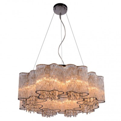 Светильник подвесной Arte lamp A8560SP-8CL TWINKLE Светильник подвесной Arte lamp A8560SP-8CL TWINKLEПодвесные<br>Компания «Светодом» предлагает широкий ассортимент люстр от известных производителей. Представленные в нашем каталоге товары выполнены из современных материалов и обладают отличным качеством. Благодаря широкому ассортименту Вы сможете найти у нас люстру под любой интерьер. Мы предлагаем как классические варианты, так и современные модели, отличающиеся лаконичностью и простотой форм. Стильная люстра Arte lamp A8560SP-8CL станет украшением любого дома. Эта модель от известного производителя не оставит равнодушным ценителей красивых и оригинальных предметов интерьера. Люстра Arte lamp A8560SP-8CL обеспечит равномерное распределение света по всей комнате. При выборе обратите внимание на характеристики, позволяющие приобрести наиболее подходящую модель. Купить понравившуюся люстру по доступной цене Вы можете в интернет-магазине «Светодом».<br><br>Установка на натяжной потолок: Да<br>S освещ. до, м2: 16<br>Крепление: Планка<br>Тип лампы: Накаливания / энергосбережения / светодиодная<br>Тип цоколя: E14<br>Количество ламп: 8<br>MAX мощность ламп, Вт: 40<br>Диаметр, мм мм: 650<br>Размеры: H20xW65xL65+шн/цп120<br>Высота, мм: 200 - 1400<br>Цвет арматуры: серебристый