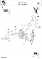 Светильник бра Arte Lamp A8777AP-1AB ATLAS